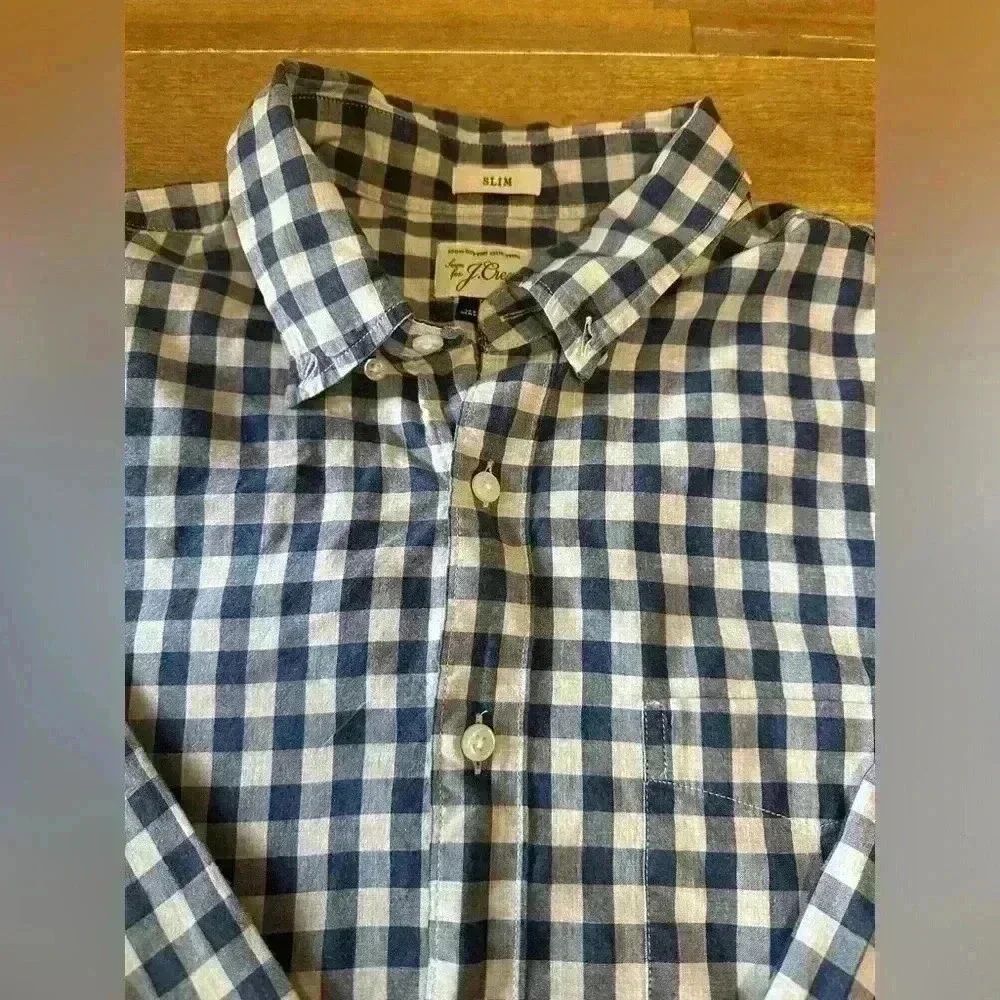 J. Crew blue cream
